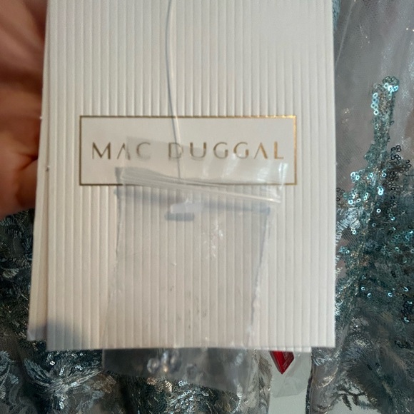 Embellished V Neck Illusion Long Sleeve Gown - size 2 NWT - Picture 5 of 9